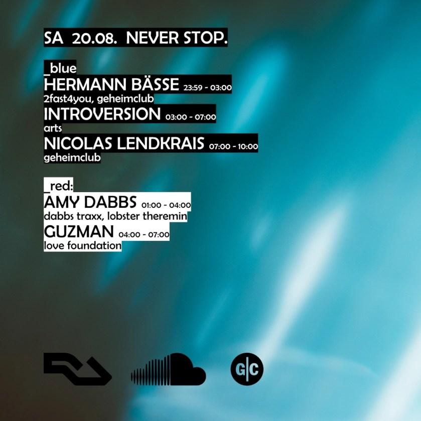 20th August 2022: Never Stop w/ Introversion @ Geheimclub, Magdeburg (Germany)